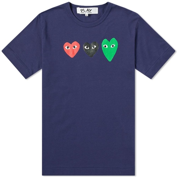 Comme des Garcons Other - COMME DES GARCONS PLAY TRIPLE HEART TEE 💜
